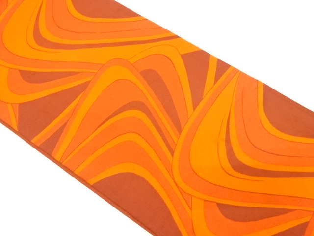 抽象模様織り出し　袋帯